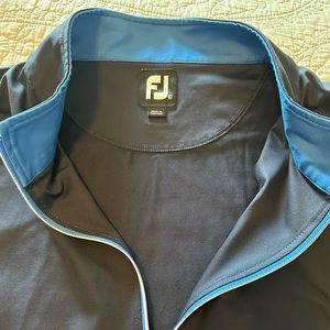 FootJoy Vest Mens XL Navy 1/4 Zip Nylon Spandex Stretch Sleeveless Golf